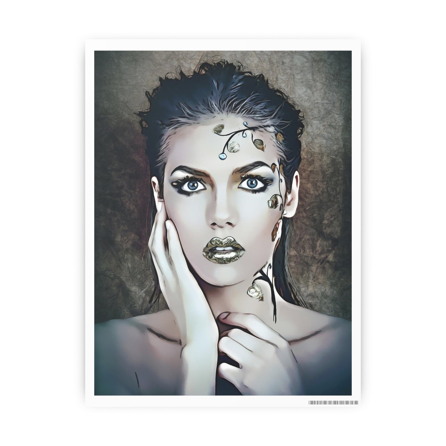 Woman Portrait Photo Art Paper Posters