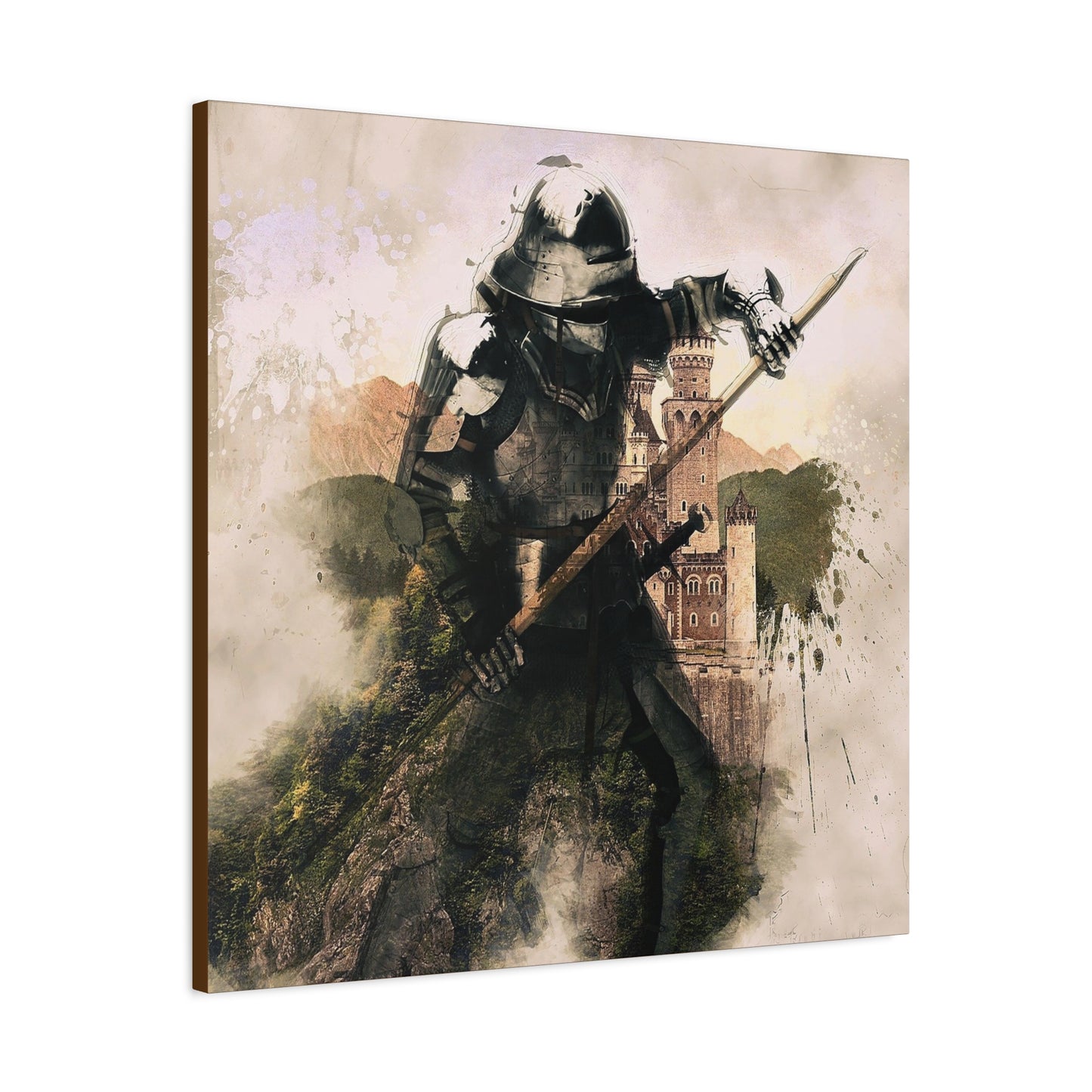 Medieval Knight Matte Canvas, Stretched, 1.25"