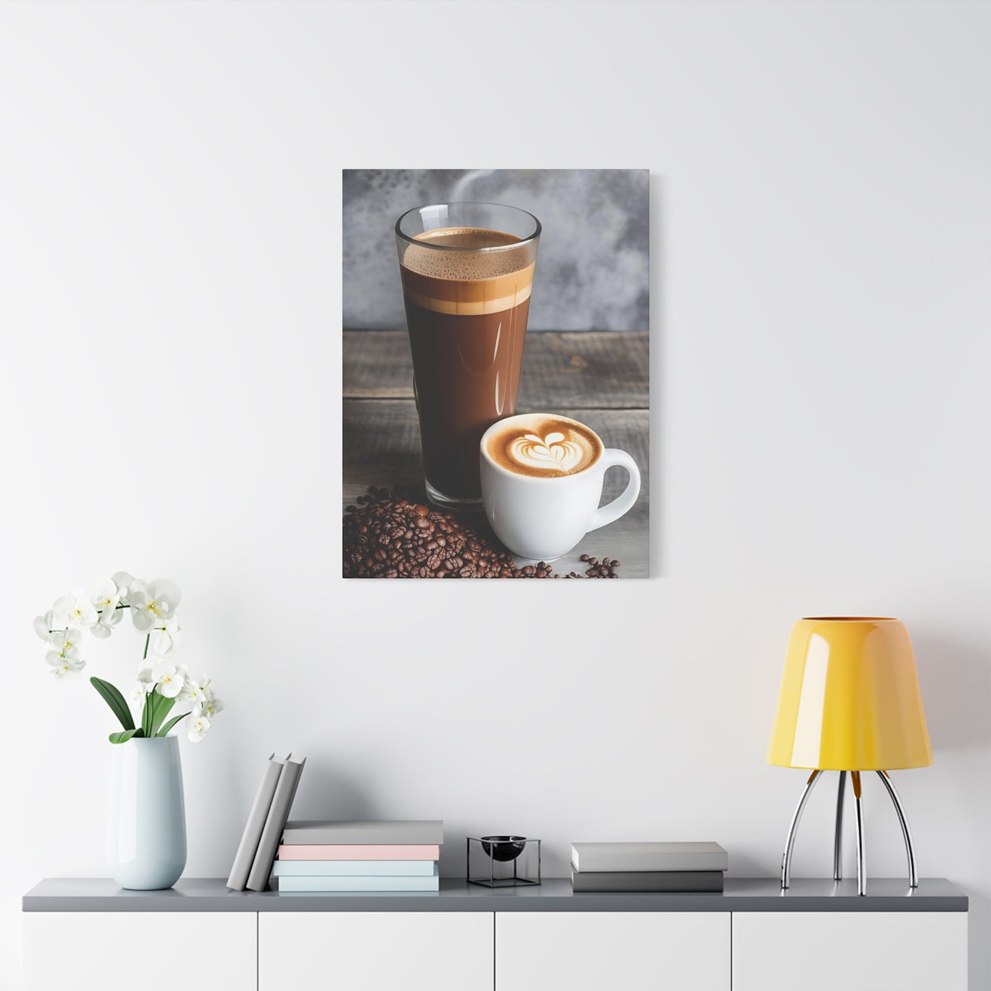 Coffee AI Gen Matte Canvas, Stretched, 1.25"