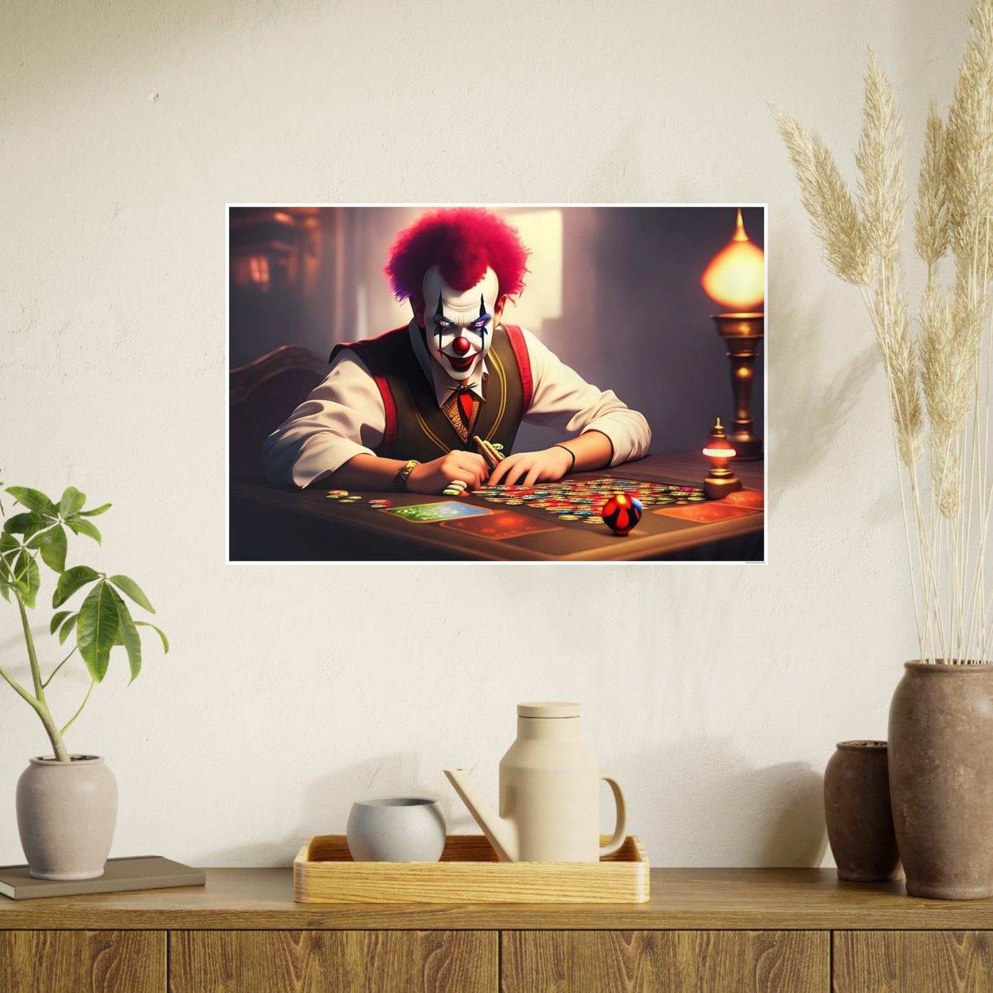 Clown AI Gen Photo Art Paper Posters