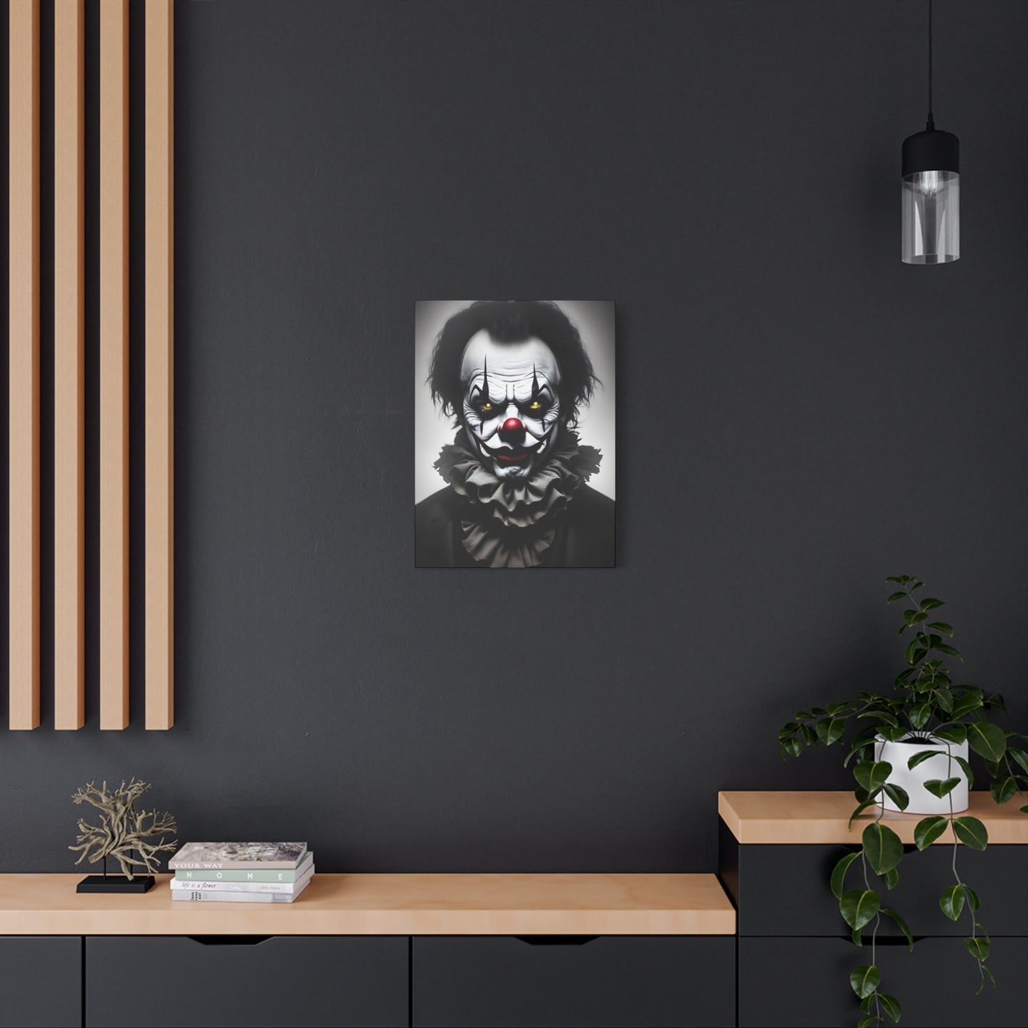 Clown AI Gen Matte Canvas, Stretched, 1.25"