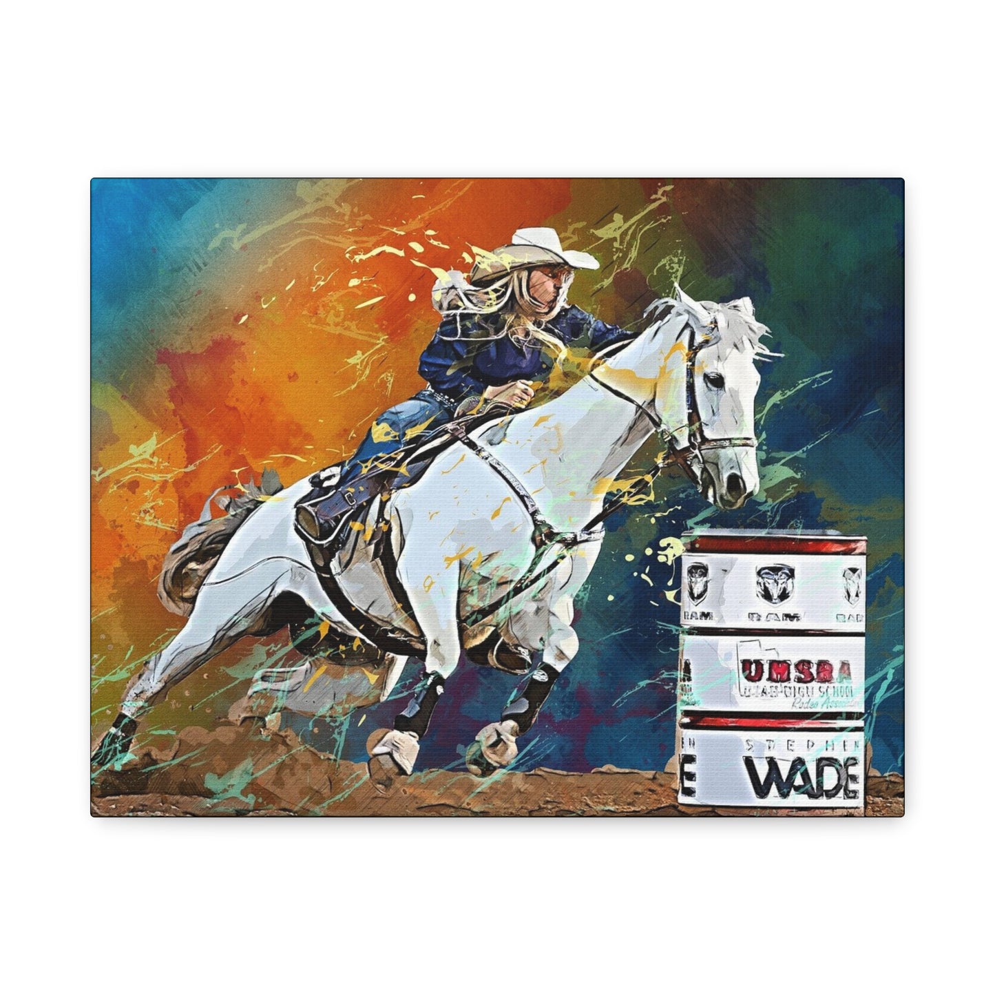 Cow Girl Matte Canvas, Stretched, 1.25"