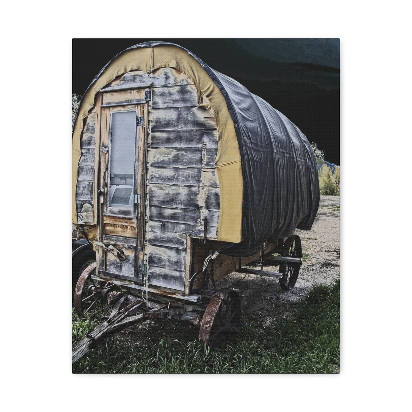 Chuck Wagon Matte Canvas, Stretched, 1.25"