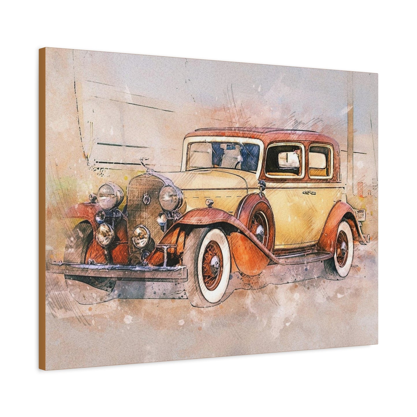 Cadillac Matte Canvas, Stretched, 1.25"