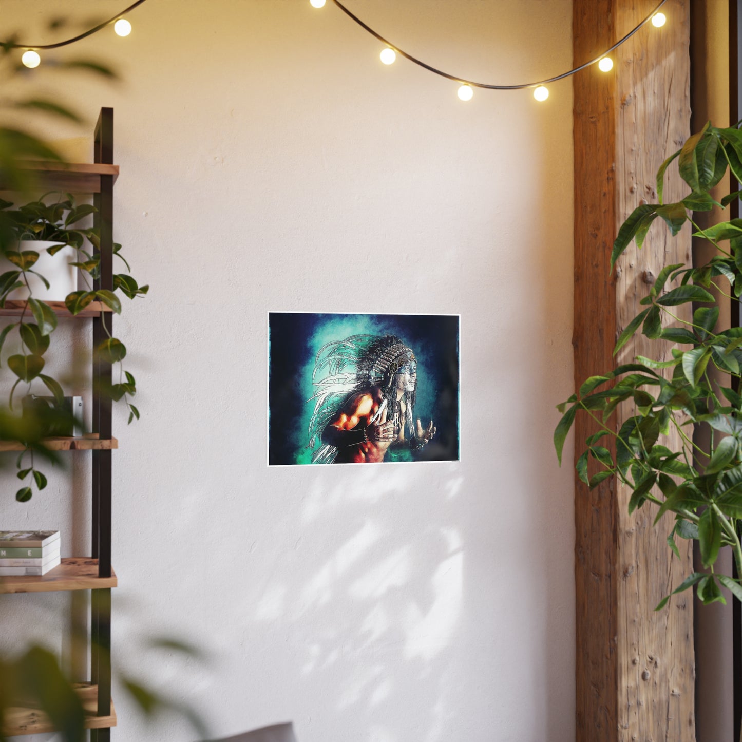 First Nation Man Photo Art Paper Posters