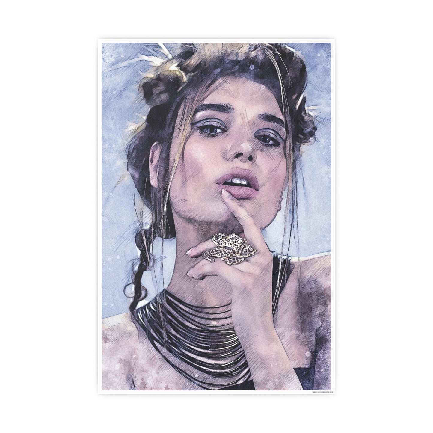 Woman Photo Art Paper Posters