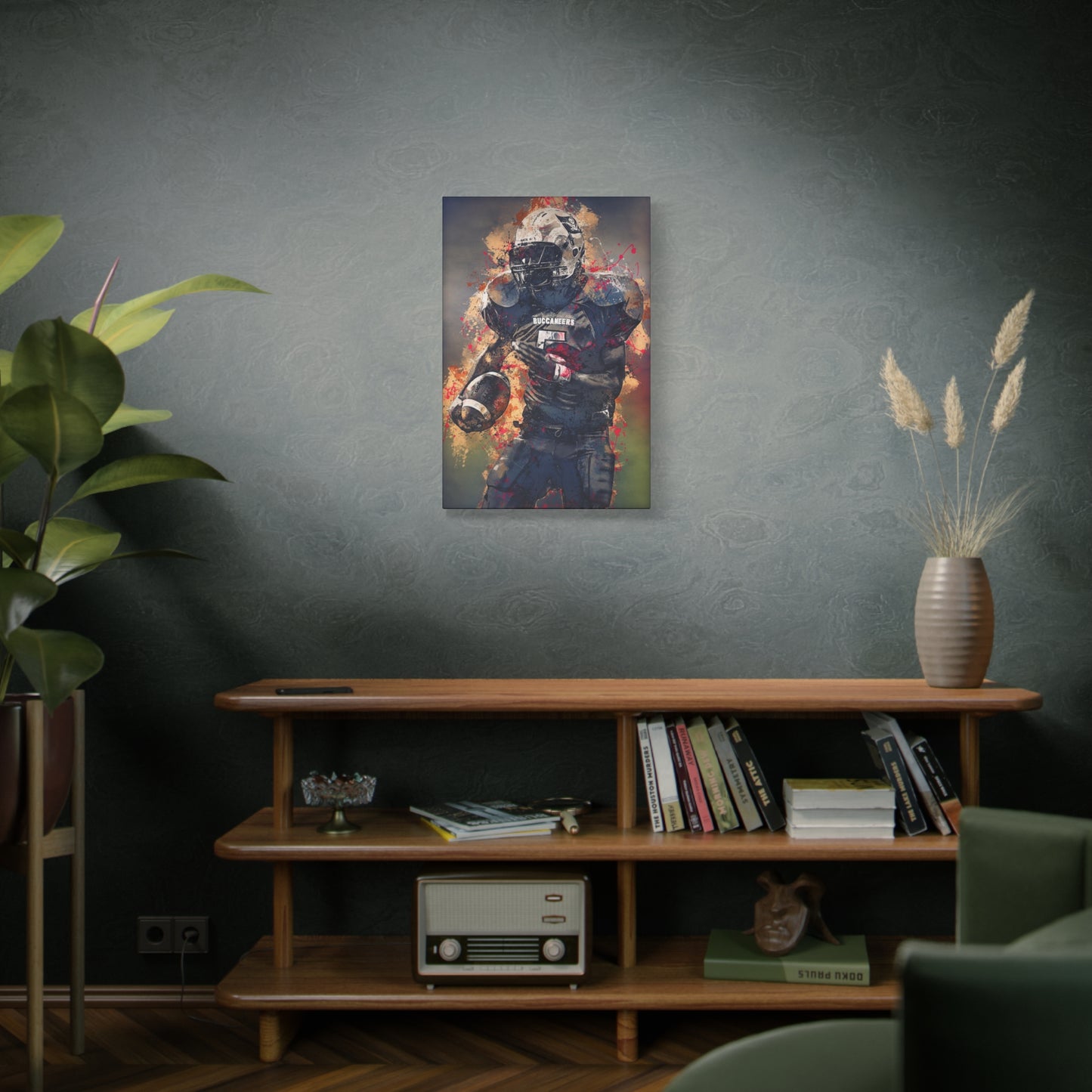 Football Matte Canvas, Stretched, 1.25"