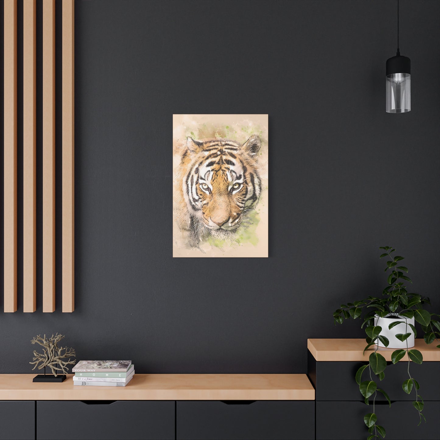 Tiger Matte Canvas, Stretched, 1.25"