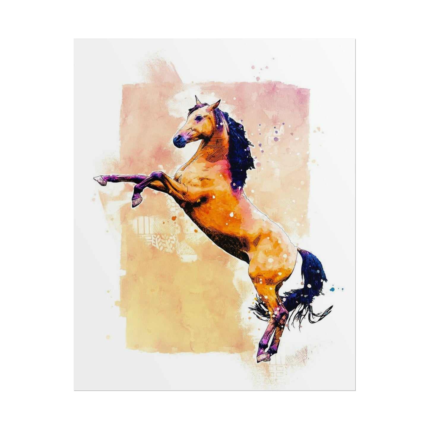Horse Rolled Posters