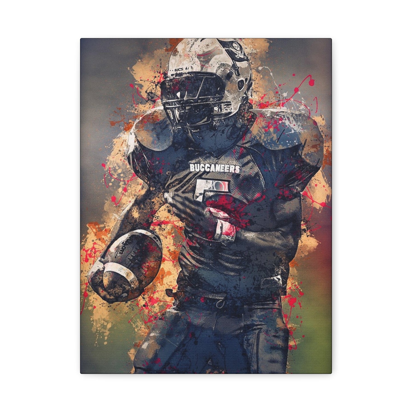 Football Matte Canvas, Stretched, 1.25"