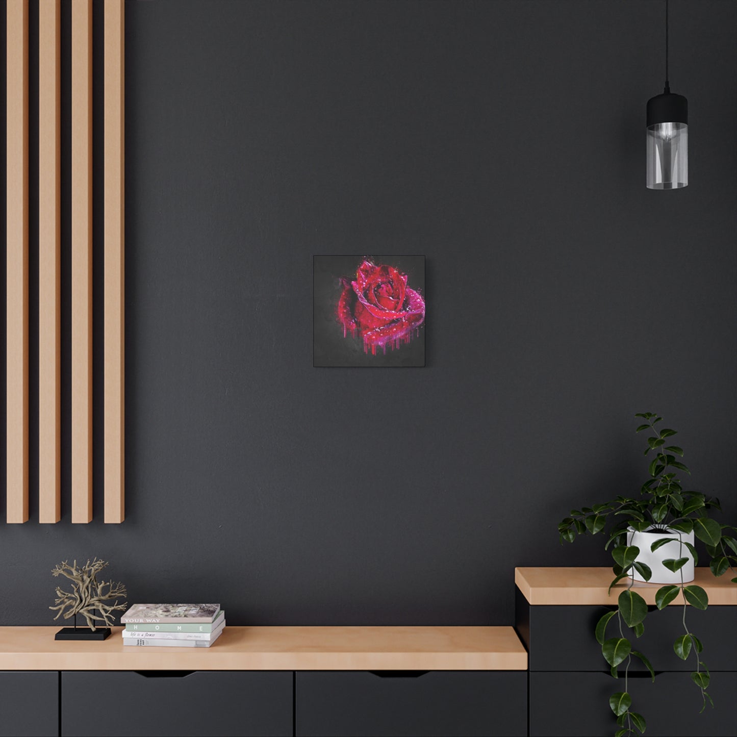 Rose Matte Canvas, Stretched, 1.25"