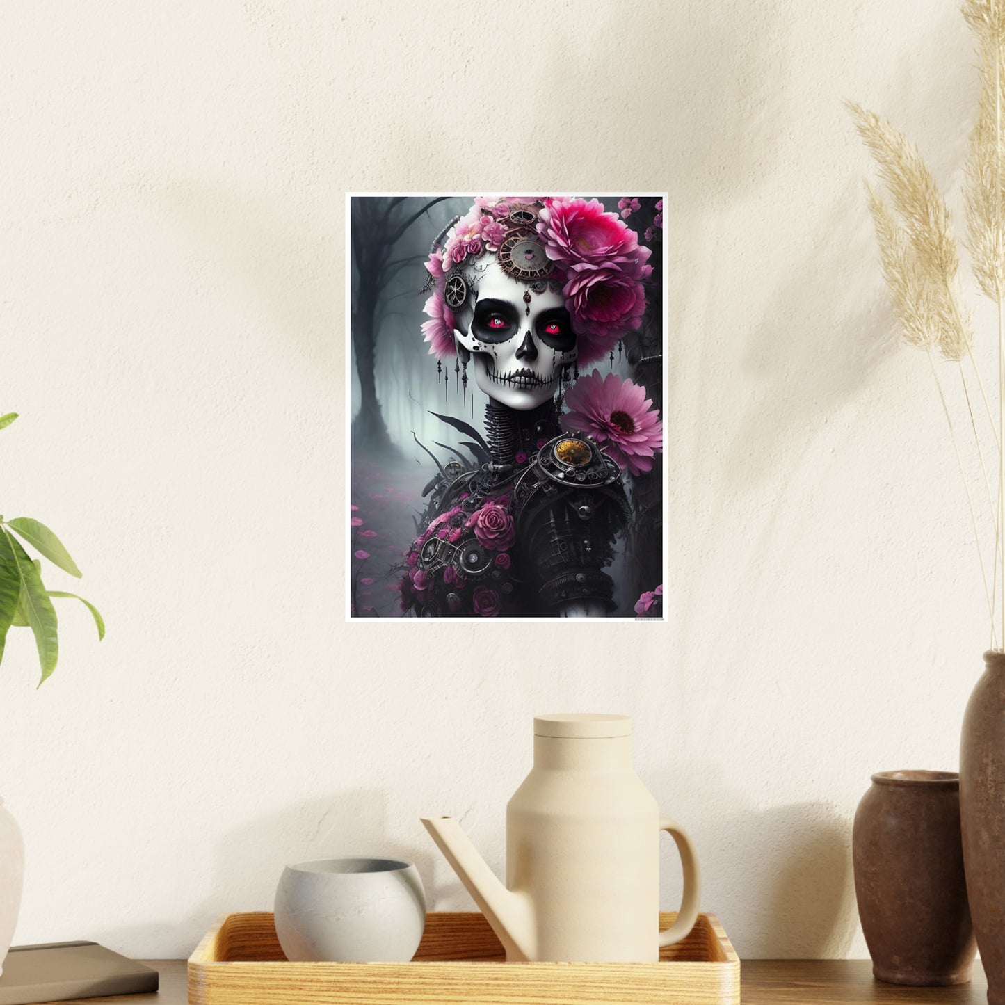Skull AI Gen Photo Art Paper Posters