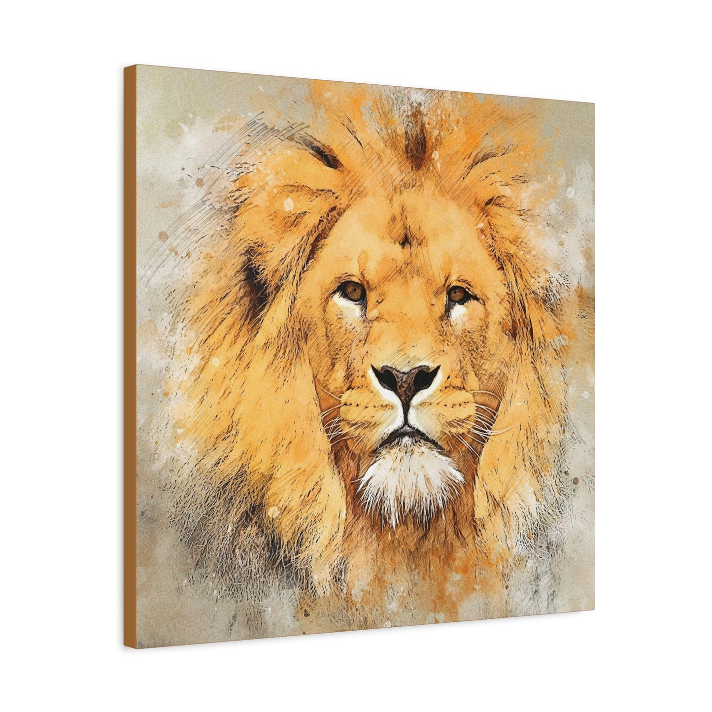 Lion Matte Canvas, Stretched, 1.25"