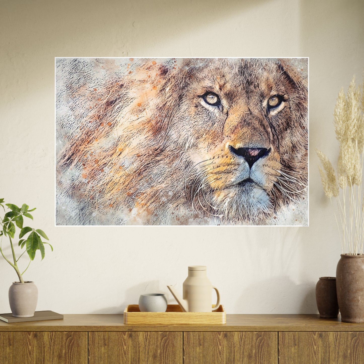 Lion Photo Art Paper Posters