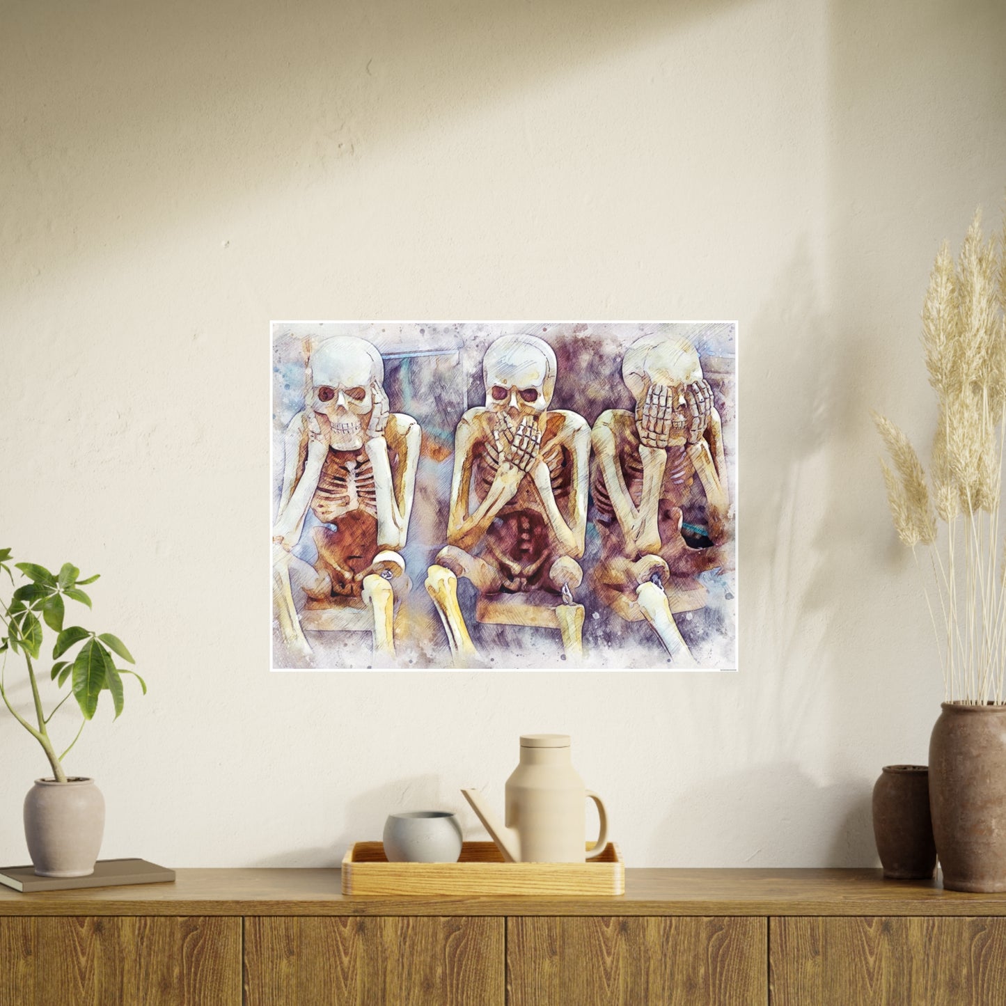 Skeletons Photo Art Paper Posters