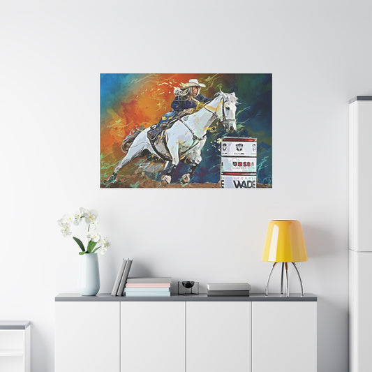 Cow Girl Matte Canvas, Stretched, 1.25"