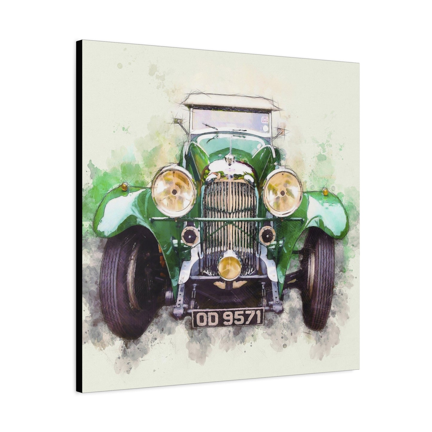 Car Matte Canvas, Stretched, 1.25"