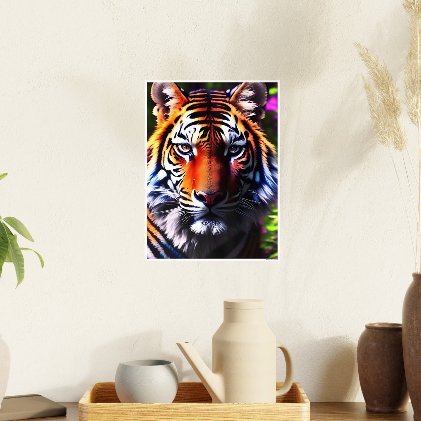 Tiger AI Gen Photo Art Paper Posters
