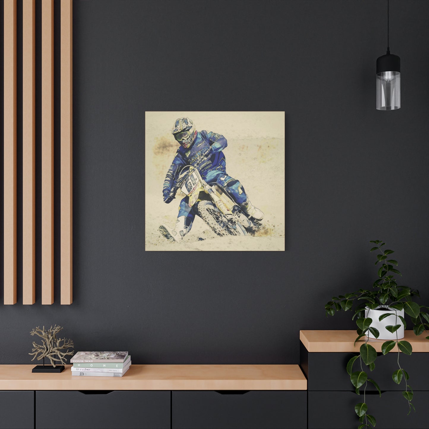 Motocross Matte Canvas, Stretched, 1.25"