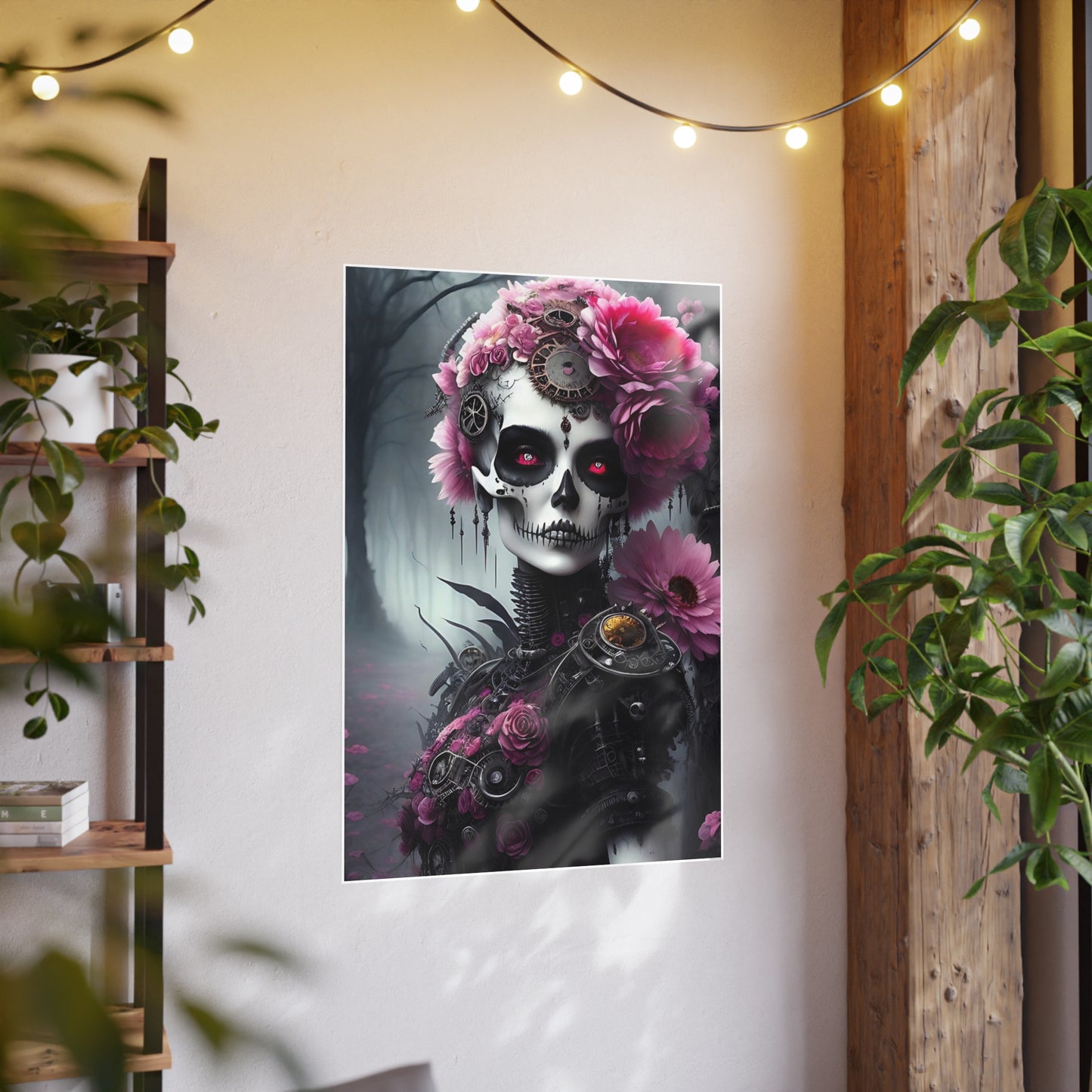 Skull AI Gen Photo Art Paper Posters