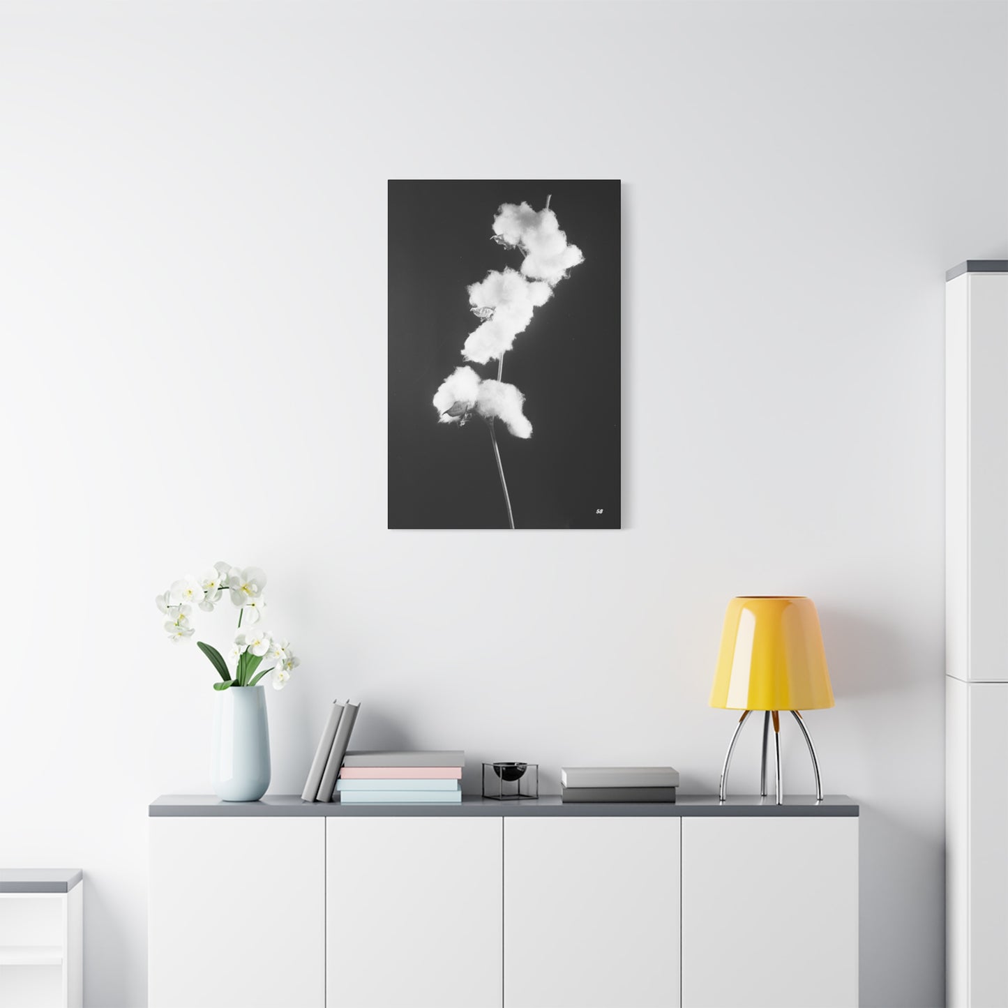 Cotton Matte Canvas, Stretched, 1.25"