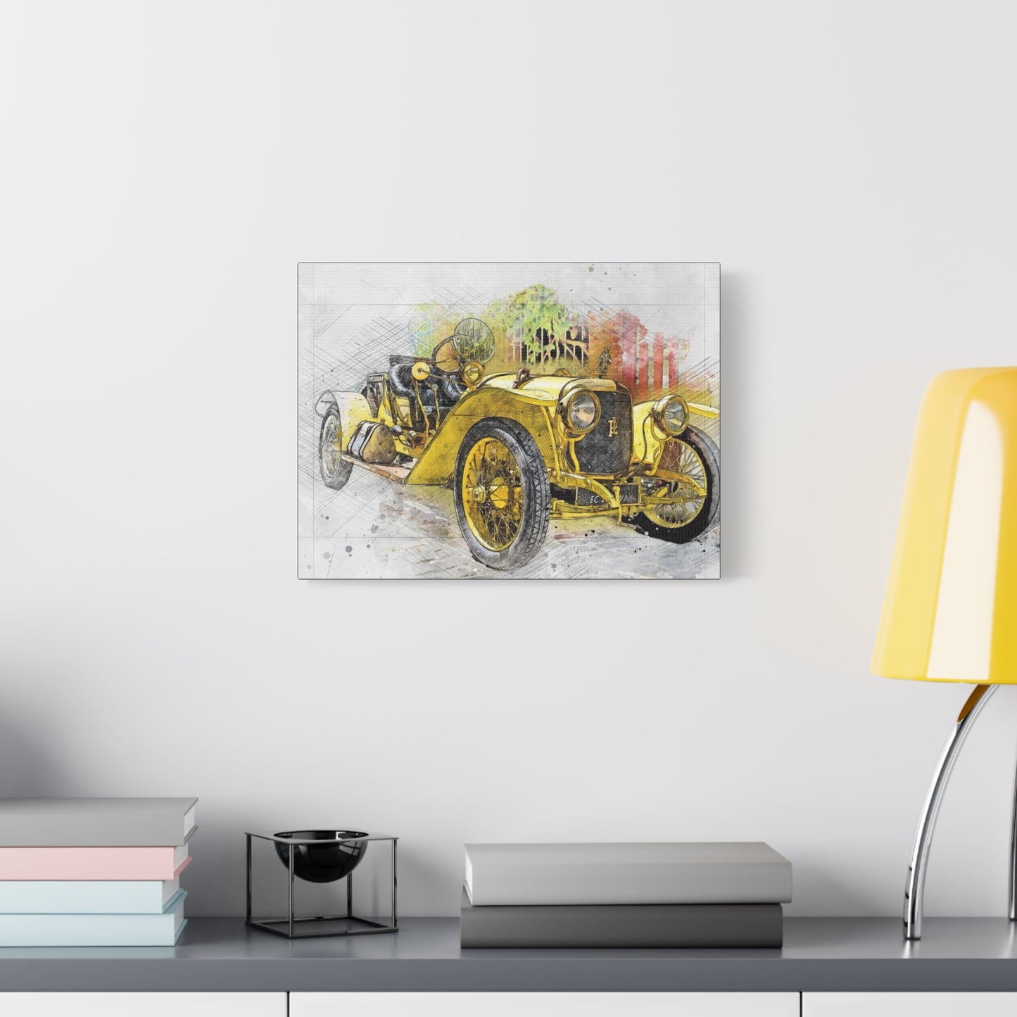 Car Matte Canvas, Stretched, 1.25"