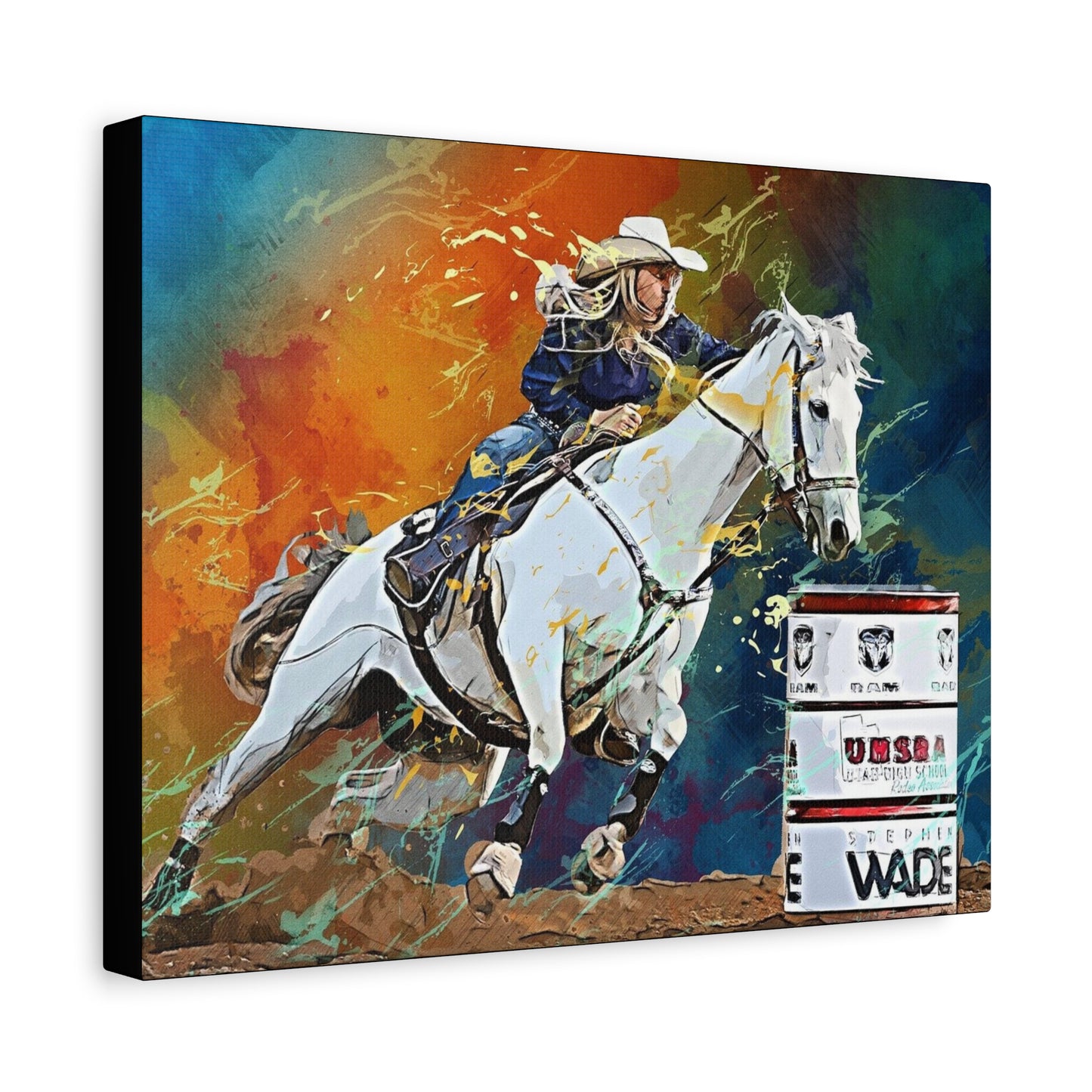 Cow Girl Matte Canvas, Stretched, 1.25"