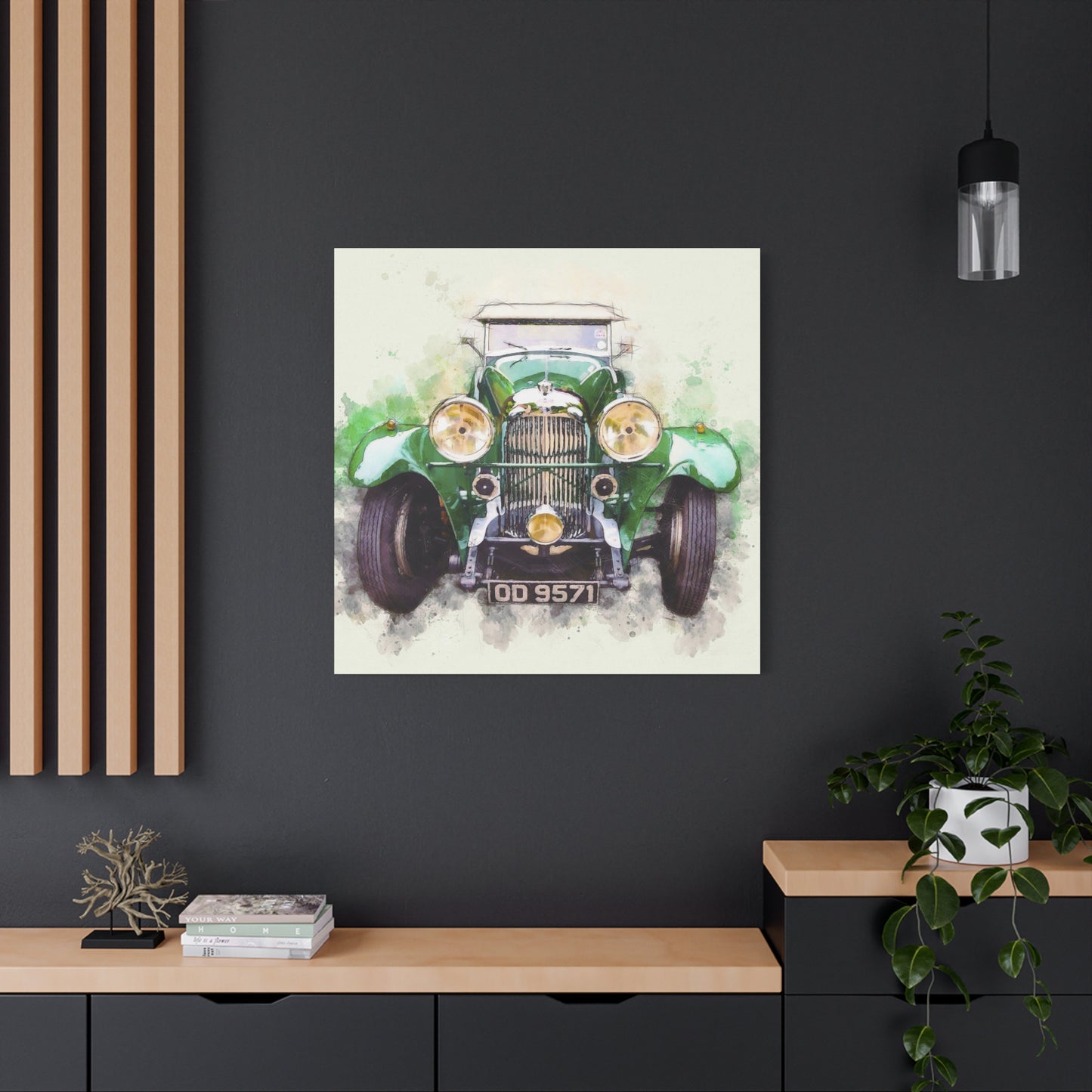Car Matte Canvas, Stretched, 1.25"