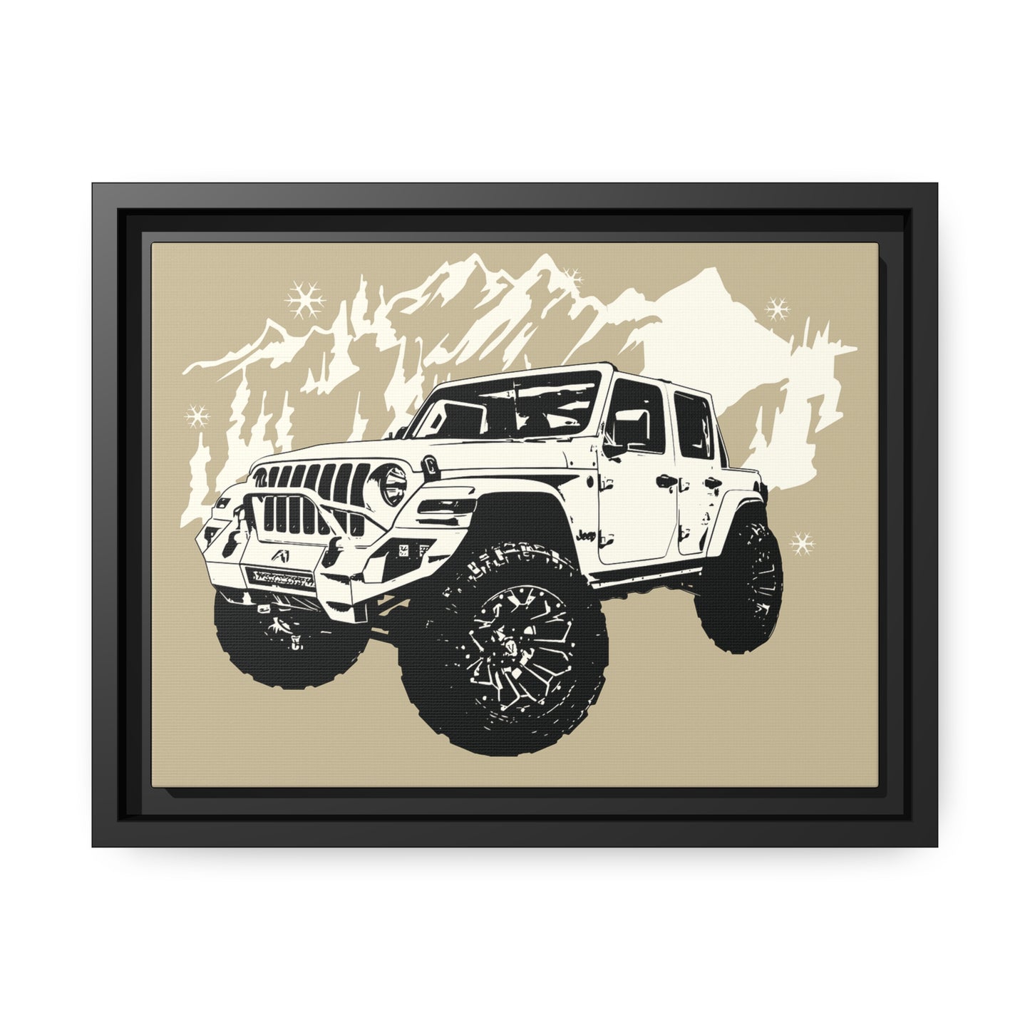 Jeep Matte Canvas, Black Frame