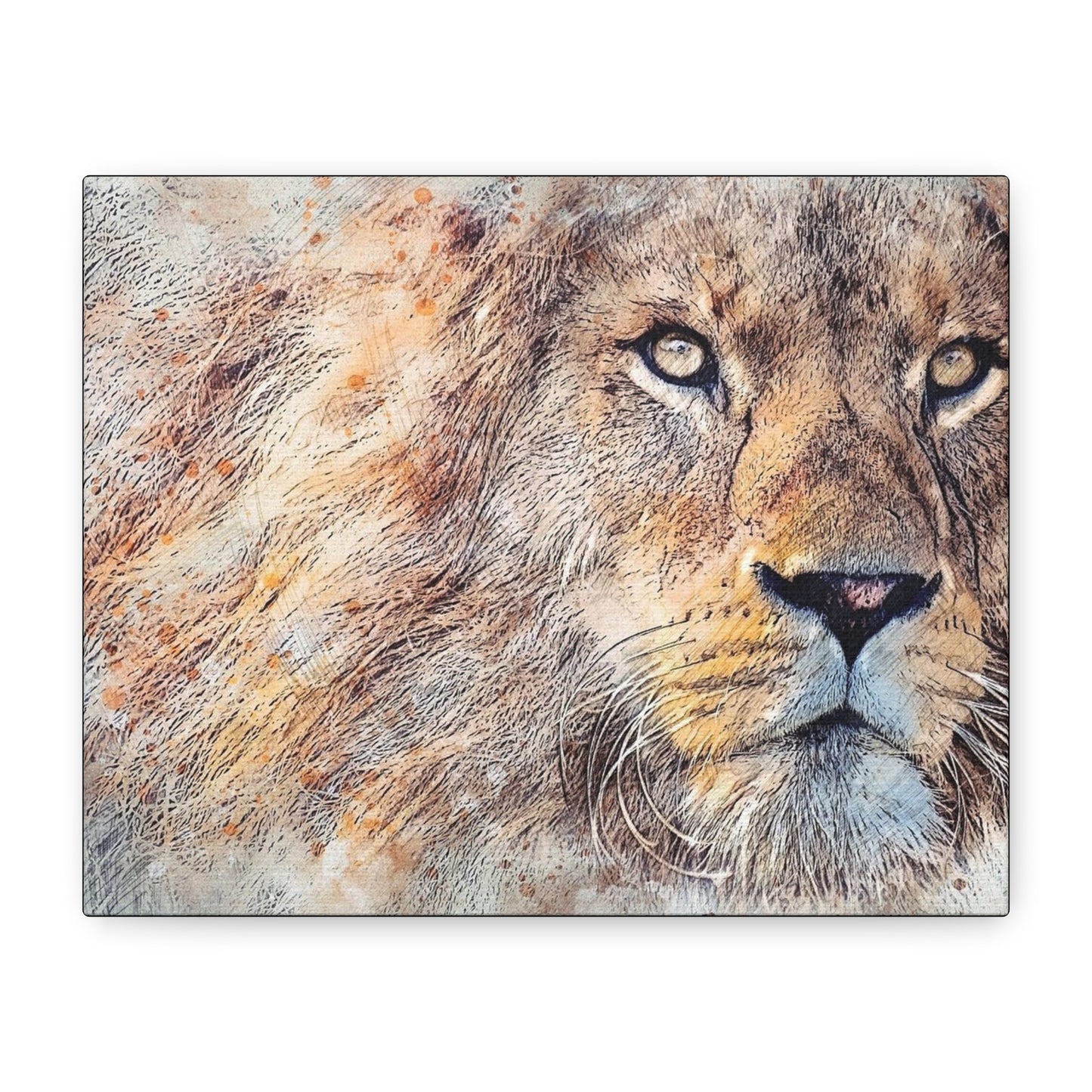 Lion Matte Canvas, Stretched, 1.25"