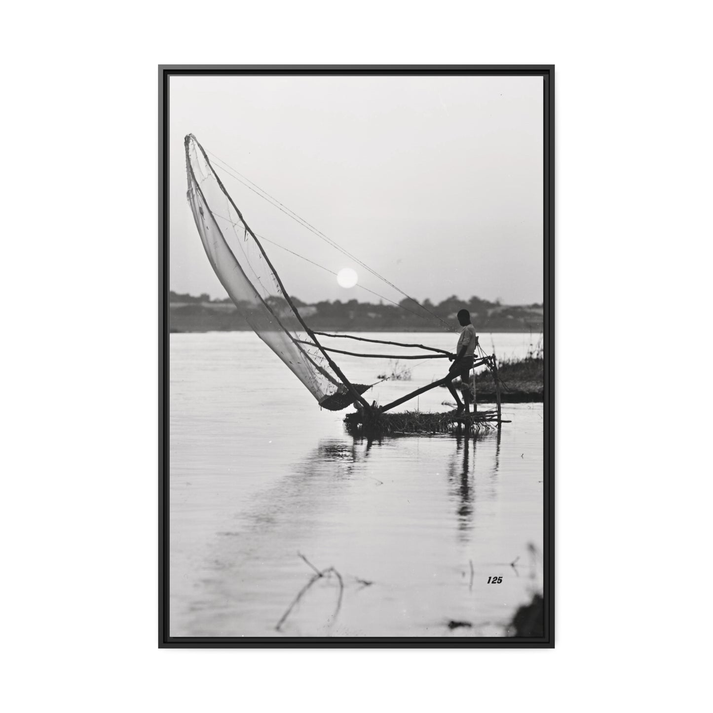 Fisherman Matte Canvas, Black Frame