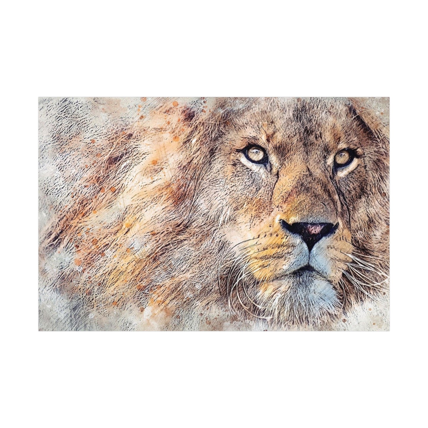 Lion Rolled Posters