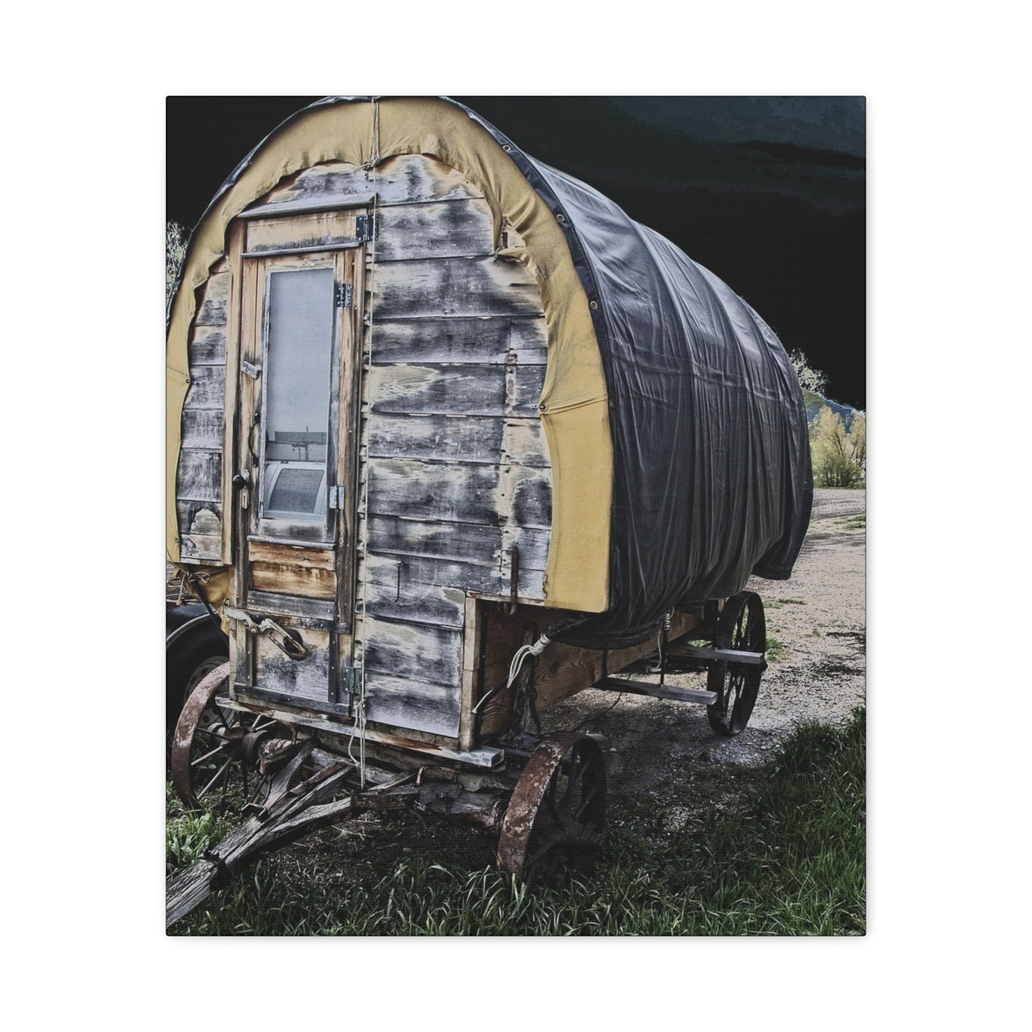 Chuck Wagon Matte Canvas, Stretched, 1.25"