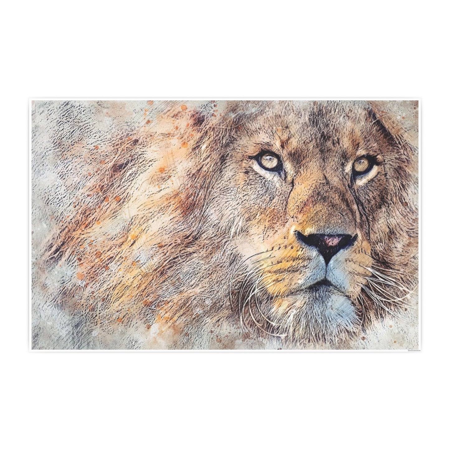 Lion Photo Art Paper Posters