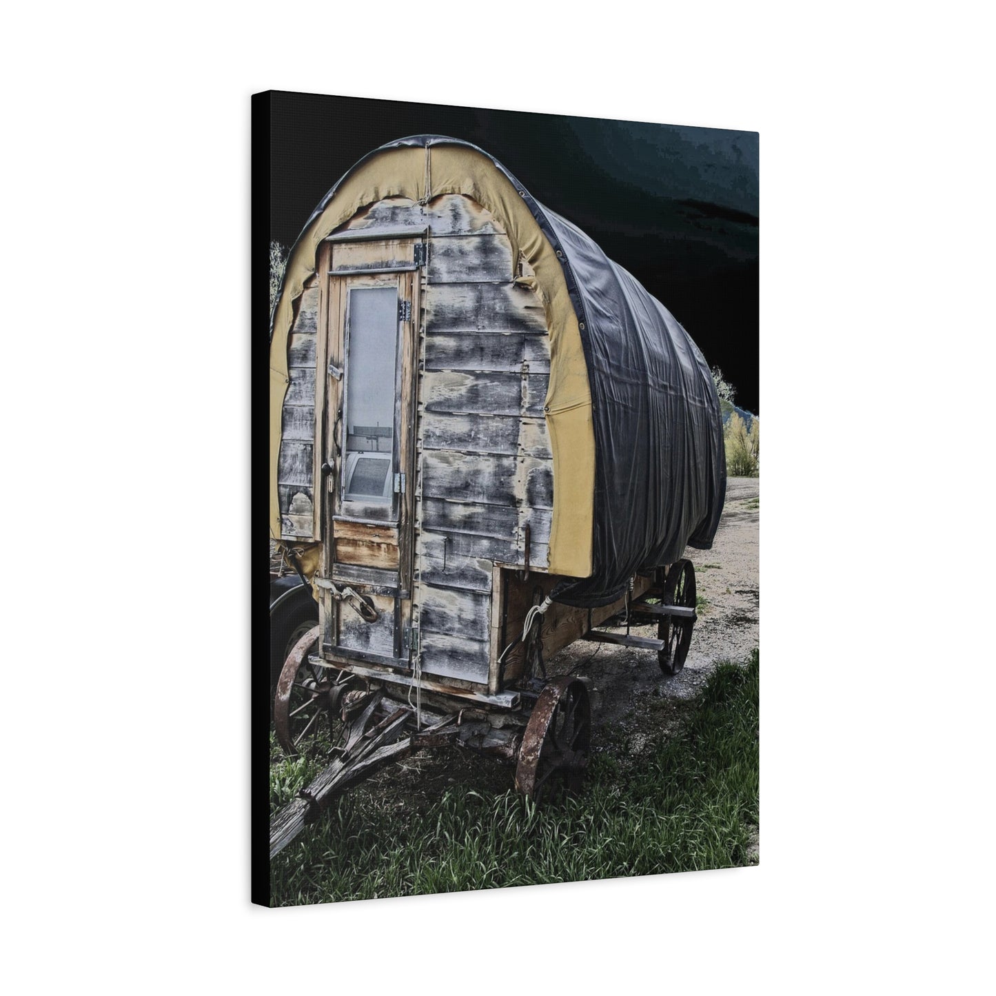 Chuck Wagon Matte Canvas, Stretched, 1.25"