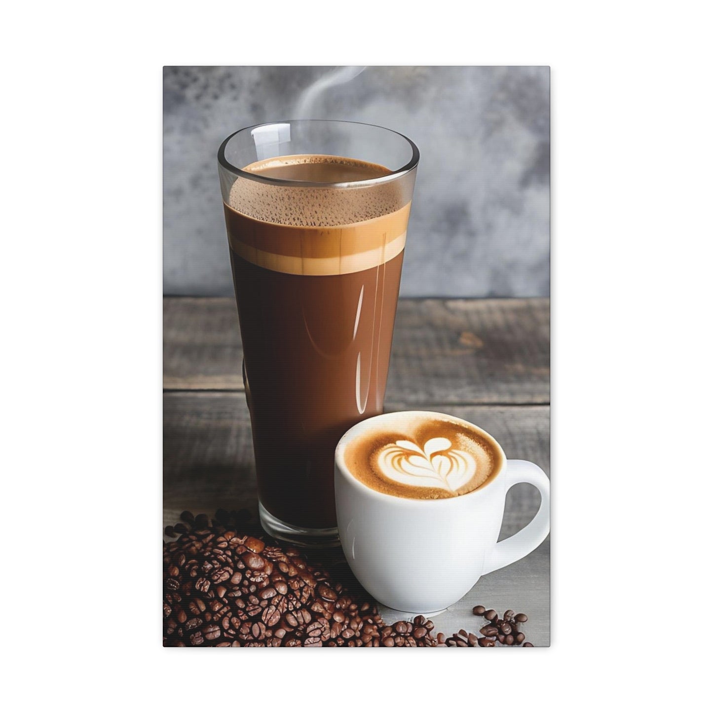 Coffee AI Gen Matte Canvas, Stretched, 1.25"