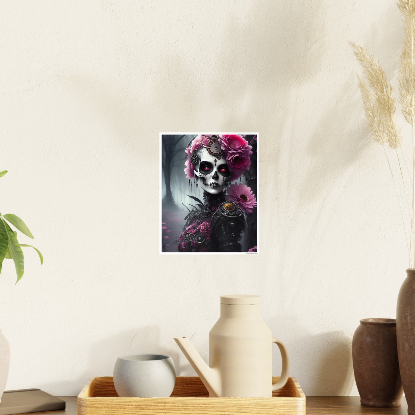 Skull AI Gen Photo Art Paper Posters