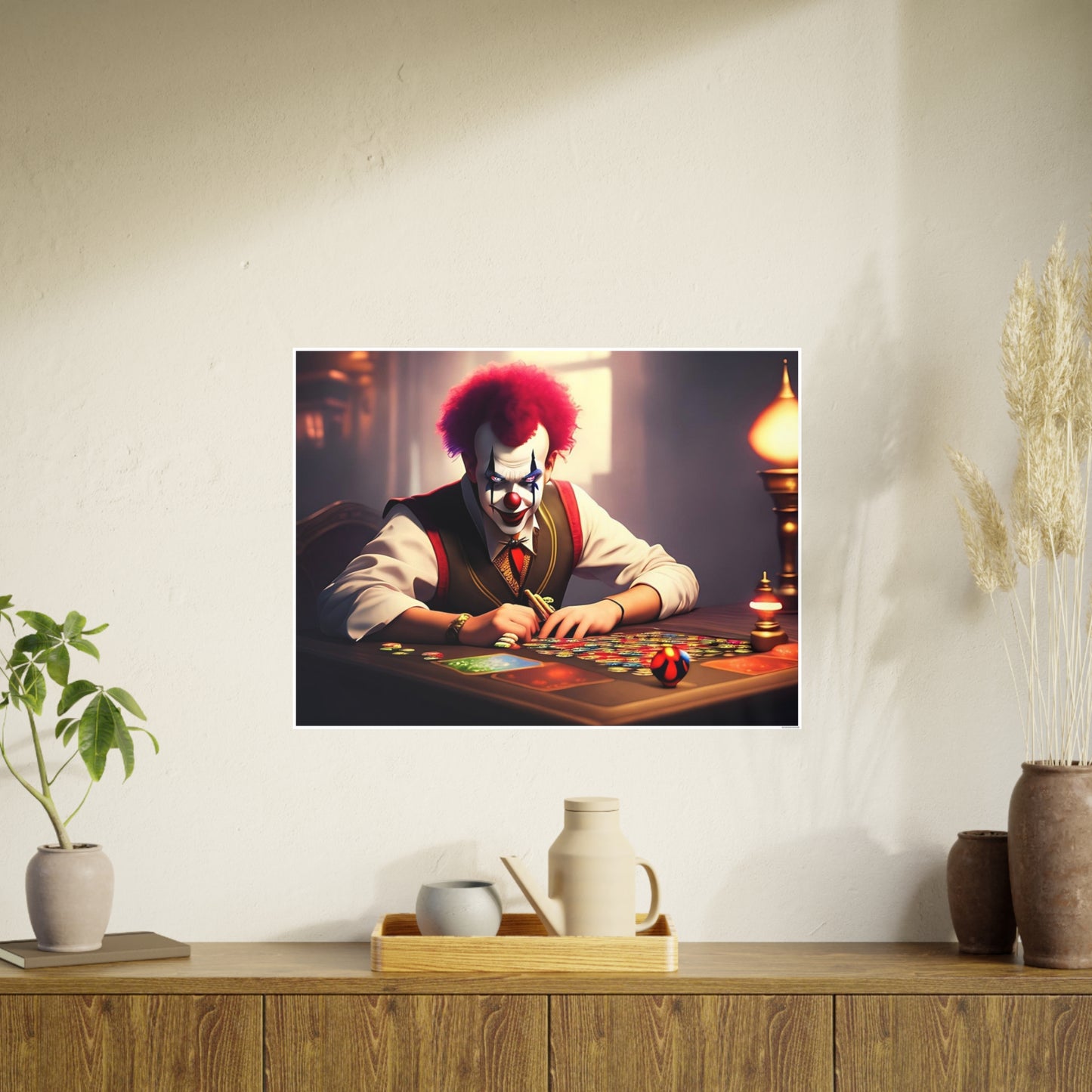Clown AI Gen Photo Art Paper Posters