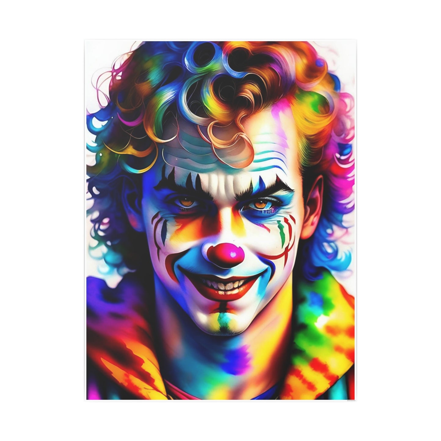 Clown AI Gen Photo Art Paper Posters