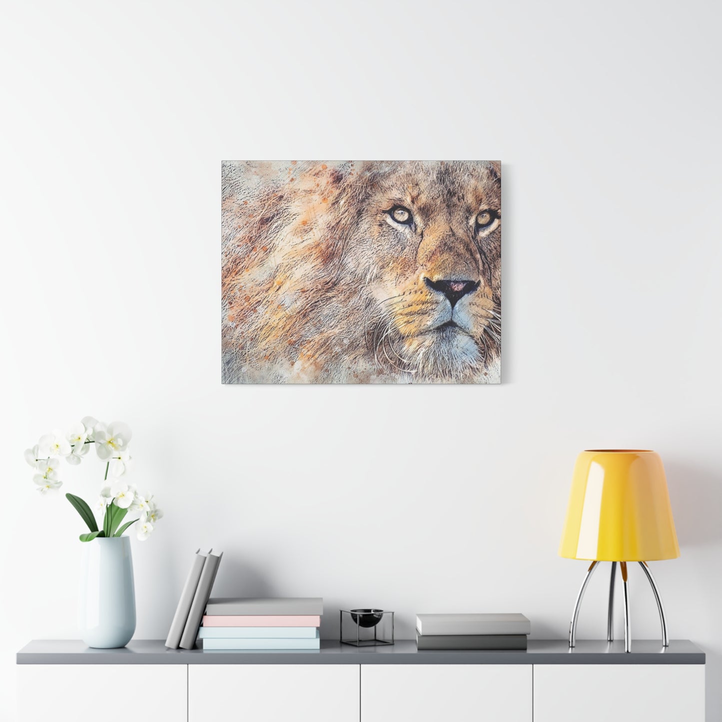 Lion Matte Canvas, Stretched, 1.25"