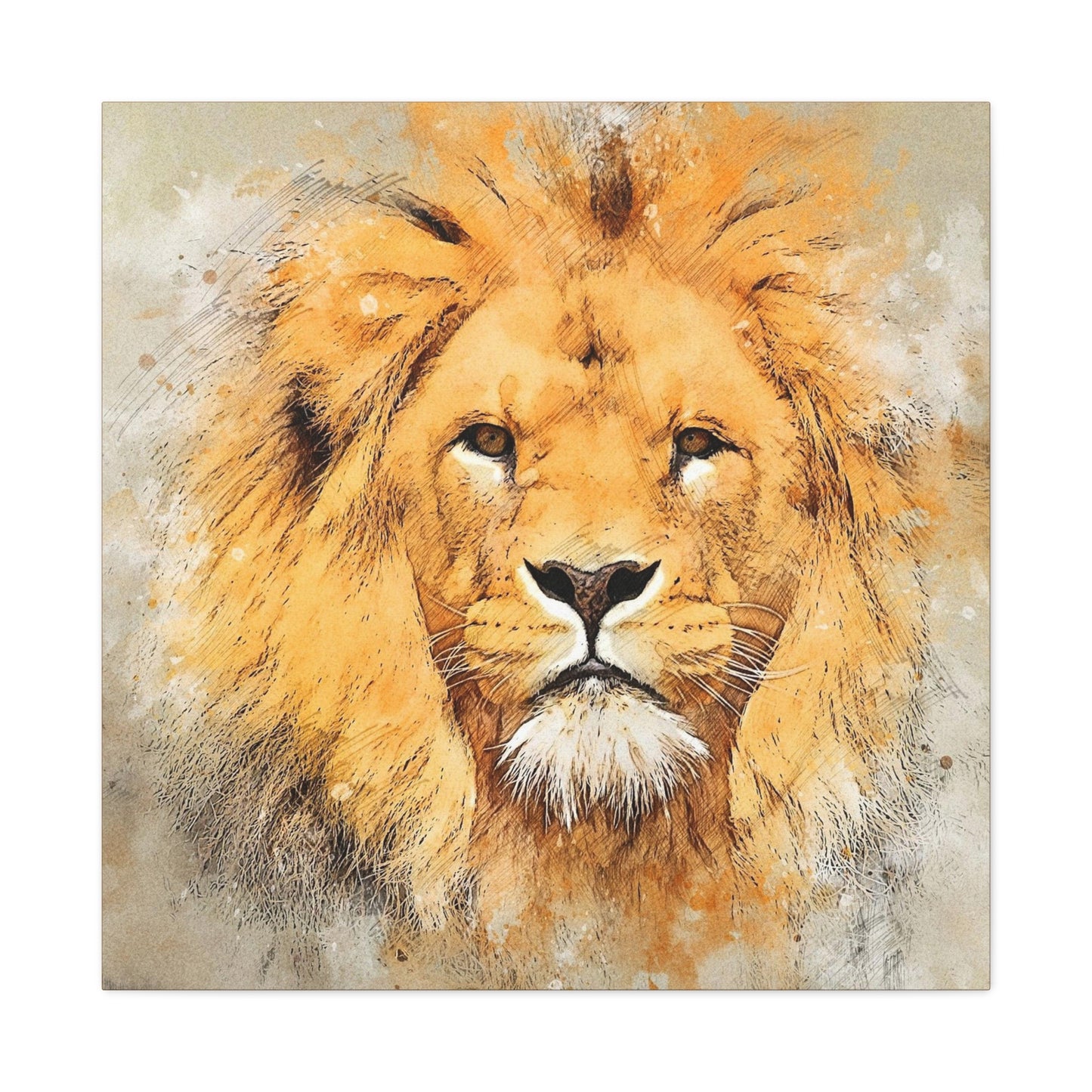 Lion Matte Canvas, Stretched, 1.25"