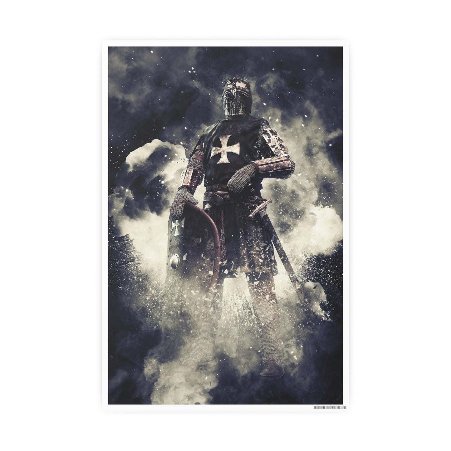 Knight Crusader Photo Art Paper Posters