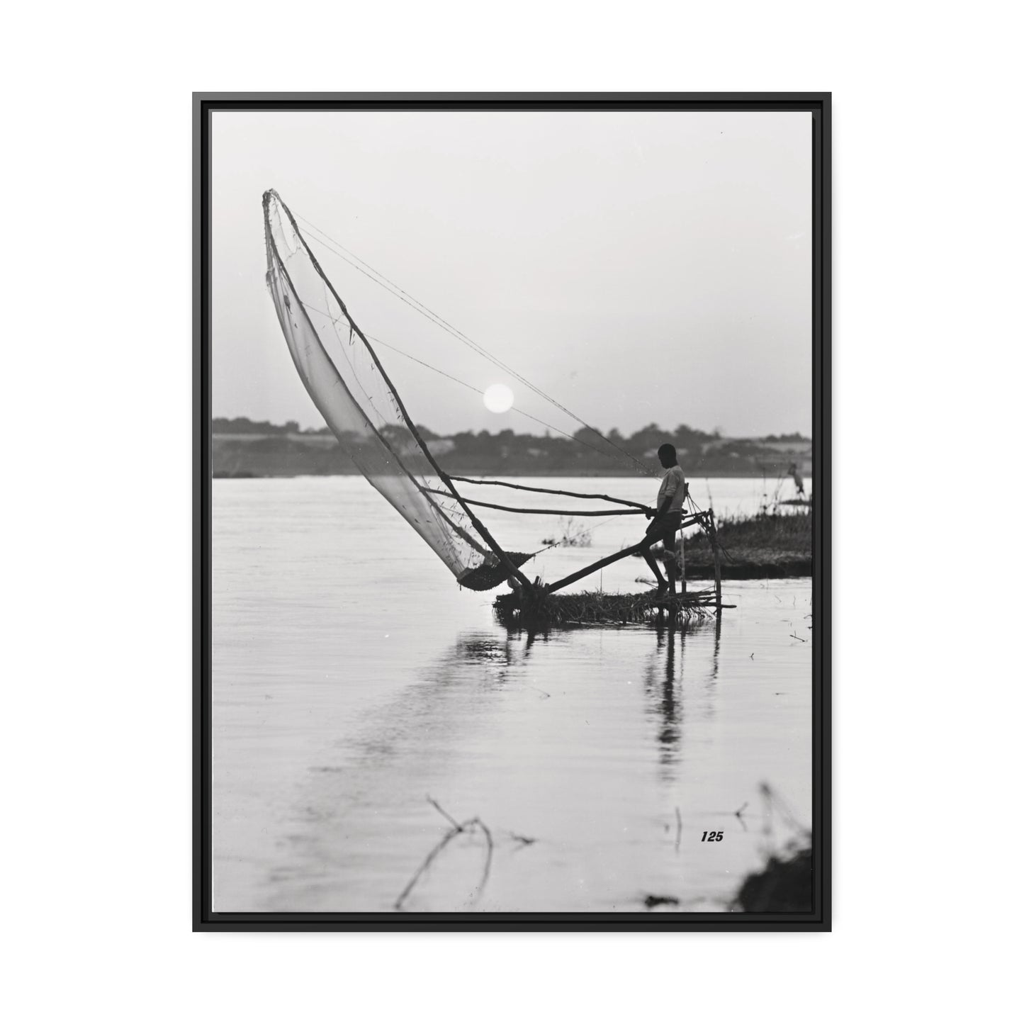 Fisherman Matte Canvas, Black Frame