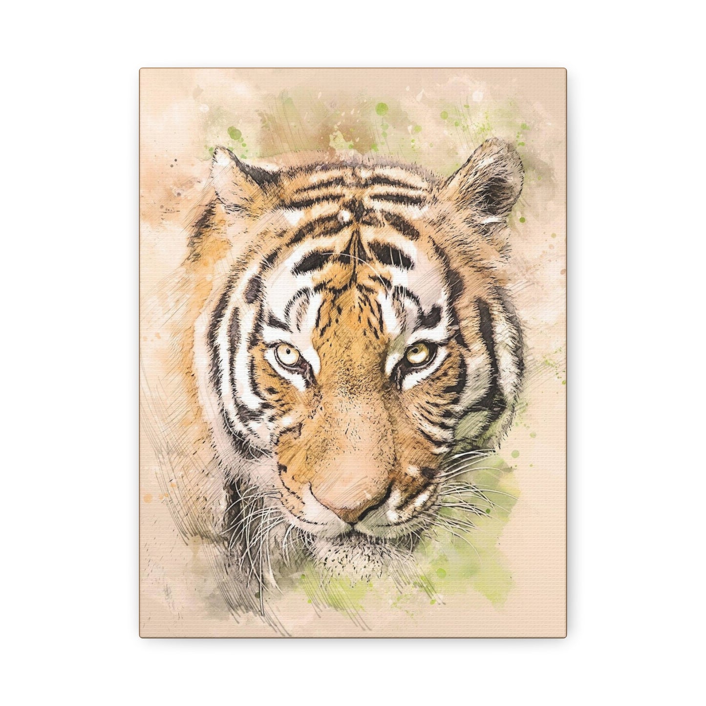 Tiger Matte Canvas, Stretched, 1.25"