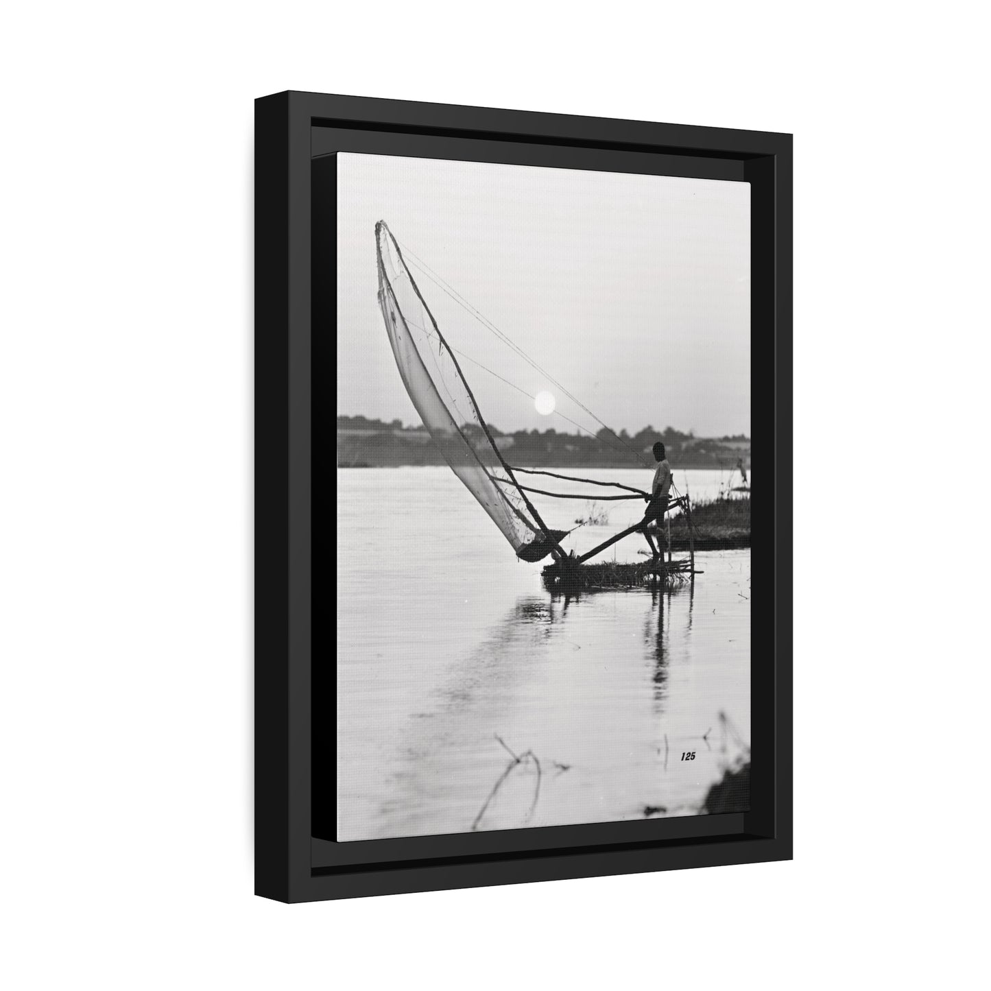 Fisherman Matte Canvas, Black Frame