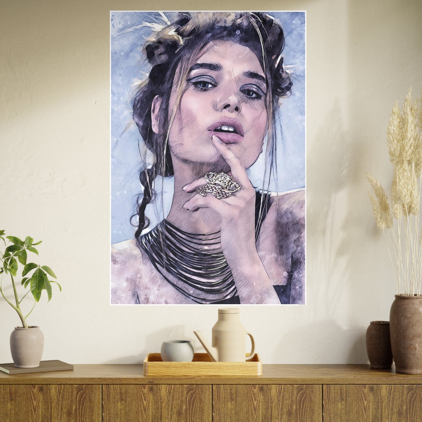 Woman Photo Art Paper Posters