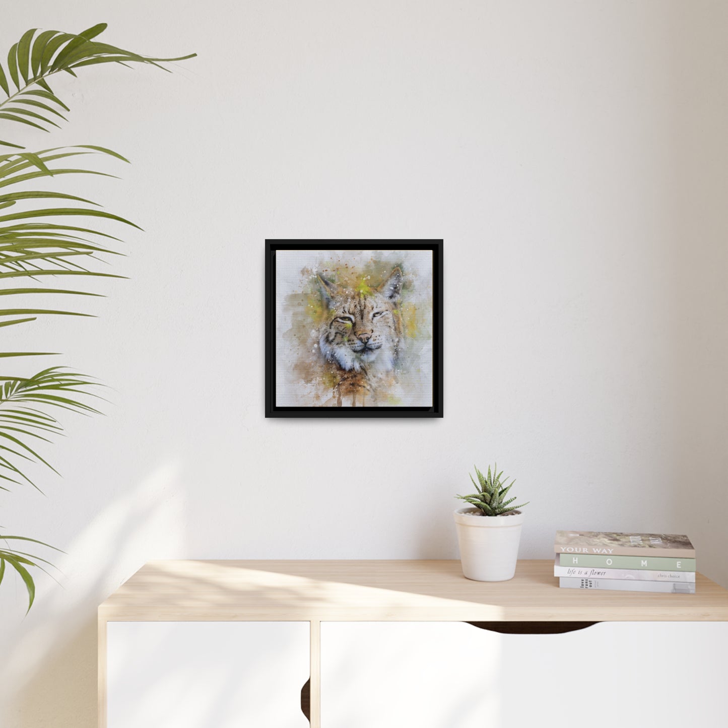 Bobcat Matte Canvas, Black Frame