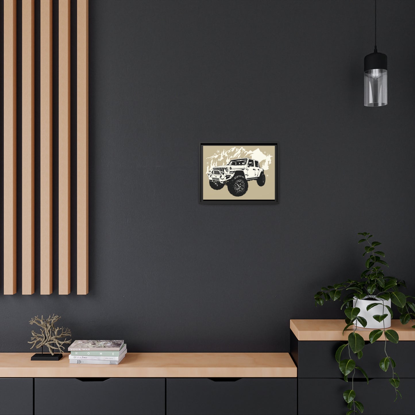Jeep Matte Canvas, Black Frame