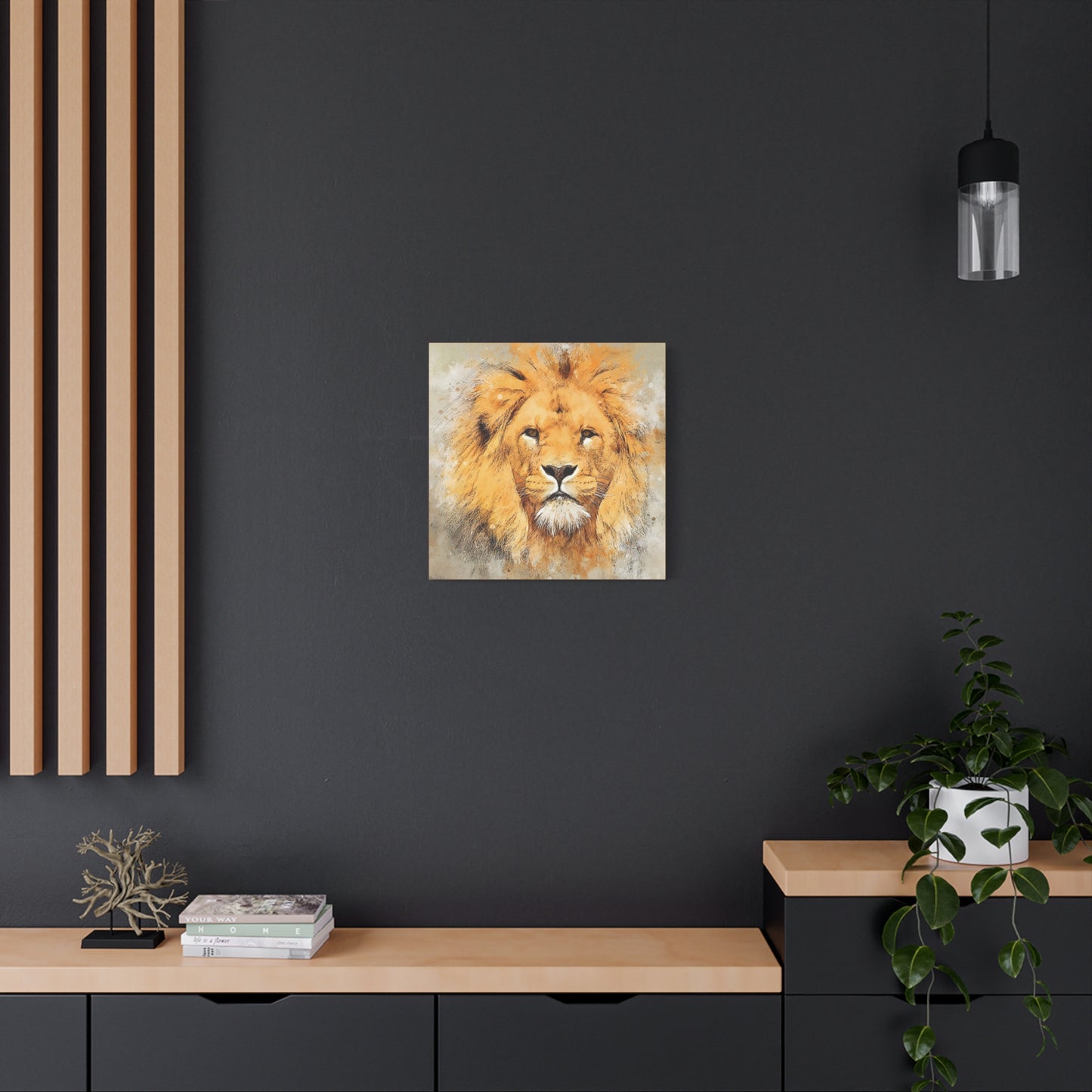 Lion Matte Canvas, Stretched, 1.25"