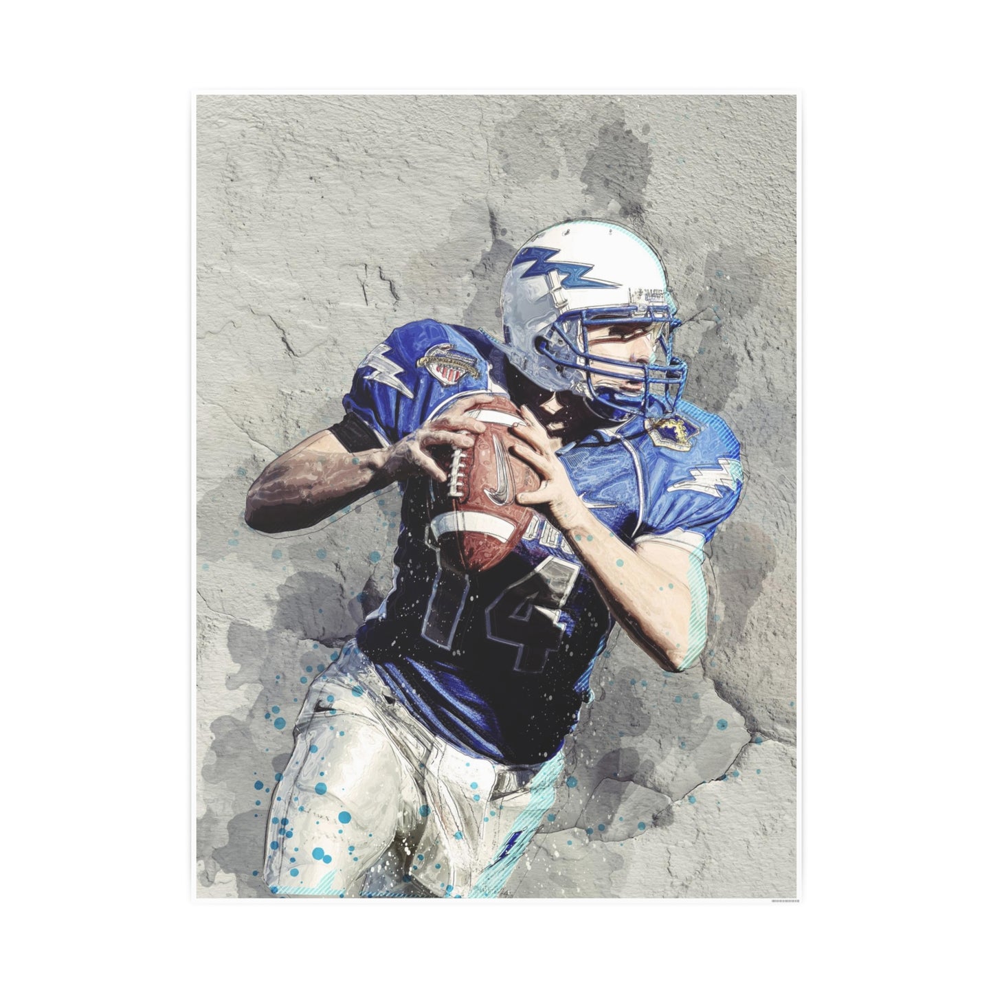 Quarterback Photo Art Paper Posters